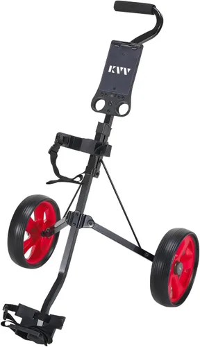 Vista 6 de KVV Carrito de golf junior de 2 ruedas para 3-10 años de edad, soporte superior ajustable Azul/Negro