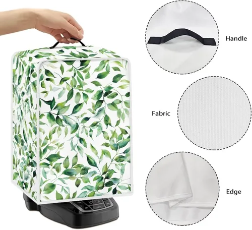 Vista 54 de Funda para cafetera, poliéster, azul, se adapta a la mayoría de máquinas de café estándar, protector resistente al polvo, huellas dactilares Playa