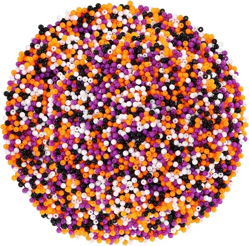 Vista 10 de DECYOOL 1200Pcs 4mm 6mm 8mm Gold Round Beads for Spacer Bracelet Making Dorado