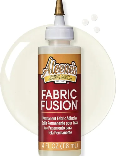 Vista 10 de Aleene's Adhesivo de tela Fusion de 2 onzas líquidas, paquete de 3, pegamento de tela lavable para ropa, mezclilla, cuero, poliéster, algodón