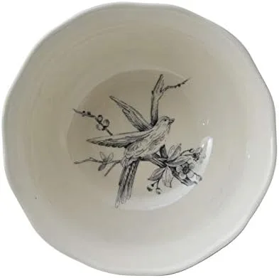 Vista 4 de Misc Juego de vajilla azul oscuro de 16 piezas, piezas de porcelana floral