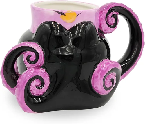 Vista 11 de Silver Buffalo Disney Alicia en el país de las maravillas Taza de té apiladas de cerámica esculpida en 3D, 20 onzas (591.4 ml)