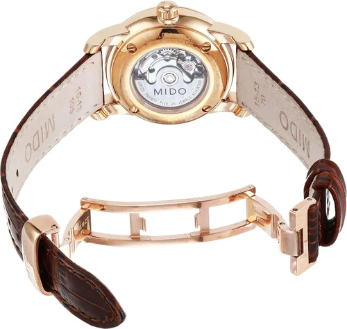 Vista 3 de Mido Baroncelli - Reloj suizo automático para Mujer - Esfera marrón - Caja de 1.142 in - M76003648, Marrón, Classic