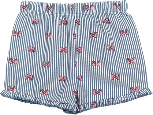 Vista 58 de Disney Minnie Mouse - Conjunto de camiseta floral arcoíris y pantalones cortos de cambray, tallas de bebé a niño grande (12 meses - 14-16)