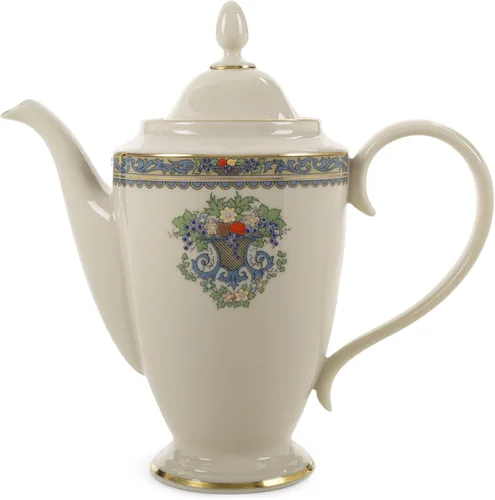 Vista 4 de Lenox, juego de 5 unidades de porcelana fina, Eternal con reborde dorado, Vajilla fina Lenox Autumn, Ivory