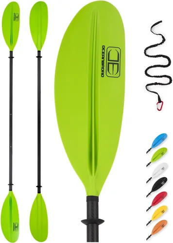 Vista 15 de Adjustable Carbon Fiber Kayak Paddle 86in/220cm to 94in/240cm Kayaking Oar for Adults with Paddle Leash 1 Paddle