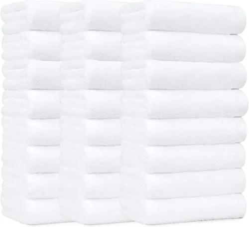 Vista 11 de Amazon Basics - Toallas de mano de algodón suaves y gruesas, 16" x 26", gris, paquete de 12
