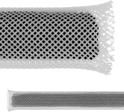 Vista 11 de Electriduct - Funda flexible de malla de cable trenzada expandible de PET negro de 1/8" - 10 pies