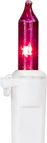 Vista 6 de Northlight Mini luces incandescentes de Navidad, multicolor, cable blanco de 4 pies, 20