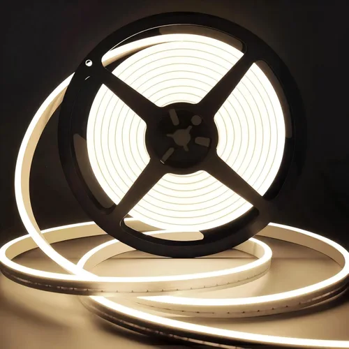 Vista 8 de Lamomo - Luces LED de neón, tira de luces LED regulables de 12 V, blanco neutro, 16.4 pies/5 m, tira de luces LED de neón impermeable, tira de luces