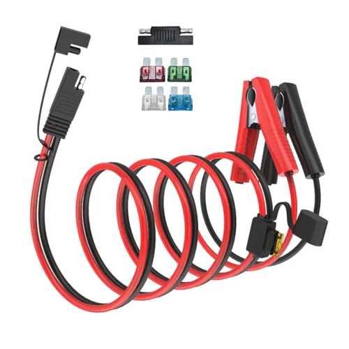 Vista 13 de ELFCULB Cable de Extensión de Enchufe SAE de Puerto de Pared Lateral de Alimentación 10AWG 2FT (0.6m) a Conectores SAE, con Fusible de 10A 15A 20A