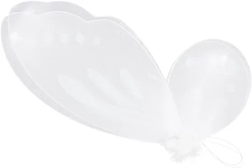 Vista 5 de renvena Conjunto de alas de princesa de ángel de hadas o alas de mariposa para niñas, disfraz de Halloween, fiesta de cumpleaños
