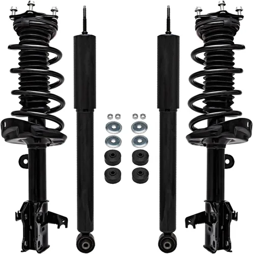 Vista 33 de Detroit Axle - Kit de 4 puntales para Ford Escape 2014-2019, 2 amortiguadores traseros ensamblaje 2 puntales delanteros y resortes helicoidales 2015