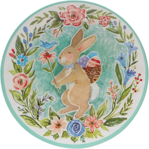 Vista 2 de Certified International Joy Of Easter - Juego de vajilla de melamina de 12 piezas, servicio para 4