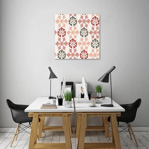Vista 6 de Jaxson Rea "Vintage Petals Pattern VA Gallery Wrapped Canvas by Katie Pertiet, 12" x 12