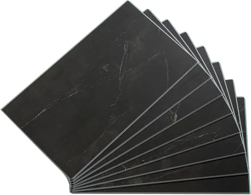 Vista 51 de Palisade Azulejos de vinilo entrelazados impermeables para pared/salpicadero para cocina o baño en mármol español (muestra de 4.5x11 pulgadas)