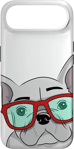 Vista 27 de French Bulldog Cute Glasses Frenchie Case for iPhone 17