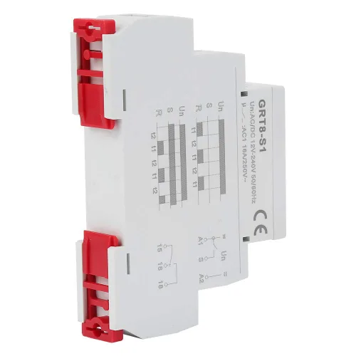 Vista 5 de Temporizador de ciclo asimétrico GRT8-S1, relé de repetición electrónica de AC/DC 12V ~ 240V SPDT Relé de repetición ON/Off Relé de tiempo de ciclo