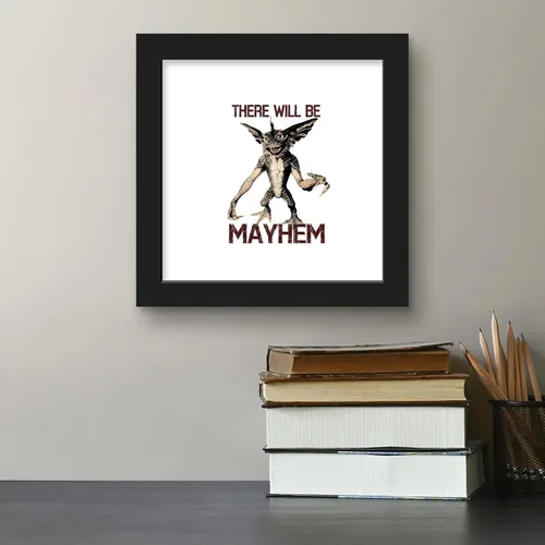 Vista 4 de Trends International Gallery Pops Gremlins - There Will Be Mayhem - Arte de pared, versión enmarcada negra, 12 x 12 pulgadas