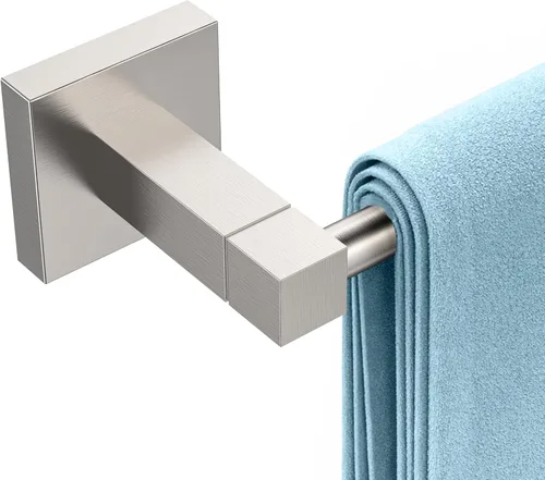 Vista 10 de RUACQ Barra para toallas de 18 pulgadas, Soportes para toallas para baño, Soporte para toallas de acero inoxidable 304 montado en la pared, Barra