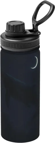Vista 16 de Hervidor de agua aislado isométrico 3D de acero inoxidable Impresión divertida botella de agua aislada Ideal para deportes y viajes