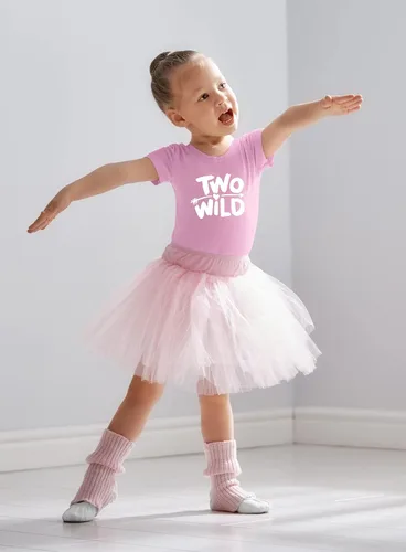 Vista 4 de Two Wild - Camiseta para niña de 2 años de edad, traje de segundo cumpleaños
