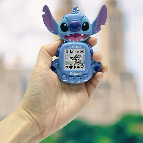 Vista 4 de Lexibook, Disney Stitch, My Best-e, Portable Games Console, Interactive and Educational Companion for Children, 8 Game Categories, Coloured Screen