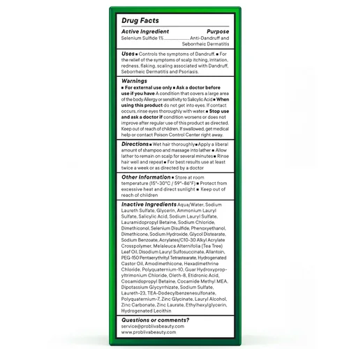 Vista 9 de ProBliva Anti Dandruff Shampoo: Medicated Dandruff Shampoo - 2-Pack