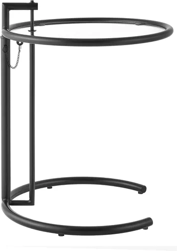 Vista 6 de Modway EEI-125-BLK Eileen Mesa auxiliar de metal gris, color negro