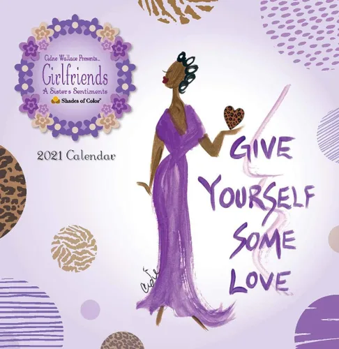 Vista 10 de Shades of Color Girlfriends, A Sister's Sentiments - Calendario afroamericano 2018 de Cidne Wallace de 12 x 12 pulgadas, (18GF)