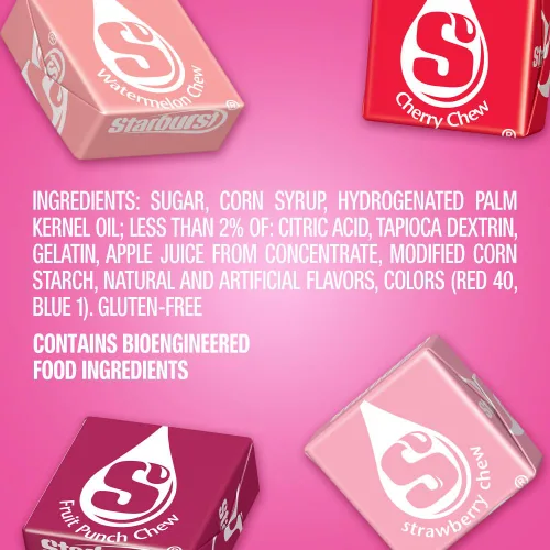 Vista 10 de STARBURST FaveREDS - Caramelos masticables de frutas, caramelos masticables, bolsa de tamaño compartido de 15.6 onzas (paquete de 2)