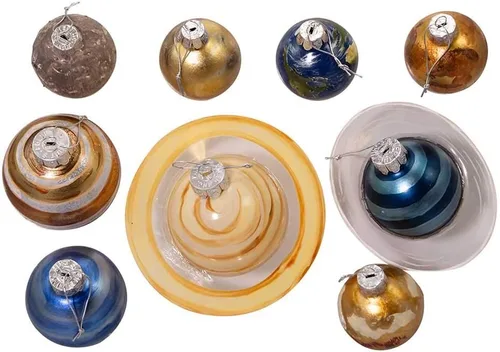 Vista 6 de Kurt Adler 50-70MM Noble Gems Planet Sistema Solar Juego de 9 piezas