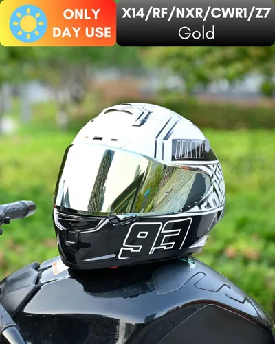 Vista 3 de CWR-F1 Protector para Visor RF-1200 Visor X14 NXR RF-SR Z7 de Repuesto para Casco de Motocicleta Protección Solar Anti-Rayones, Universal