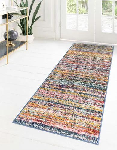 Vista 32 de Unique Loom Gemstone Collection - Alfombra de área - Topacio (2' x 5' 11" corredor, marfil / marrón)