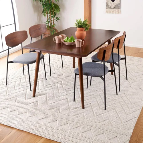 Vista 19 de SAFAVIEH Natura Collection - Alfombra de pasillo, 2 pies 3 pulgadas x 8 pies, beige, hecha a mano, mezcla de lana bohemia rústica, ideal para zonas