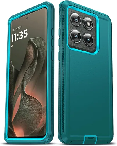 Vista 11 de LeYi Funda para Motorola Edge-2022: 【No es compatible con Edge Plus】 Funda resistente 3 en 1, funda resistente 3 en 1, grado militar, a prueba