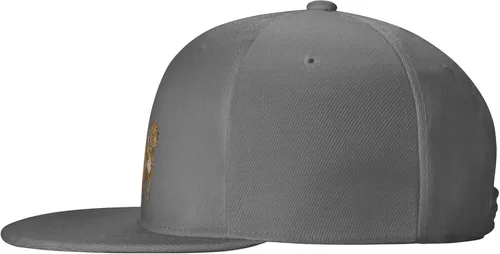 Vista 3 de American Bully Flat Brim Baseball Cap Men's and Women's Adjustable Hat Black