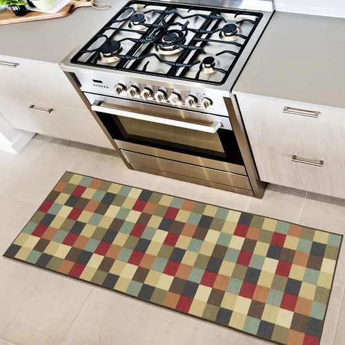 Vista 44 de Ottomanson Alfombras de 5 x 6 pies 6 pulgadas para sala de estar, alfombra de área para dormitorio, antideslizante, duradera y grande para zonas