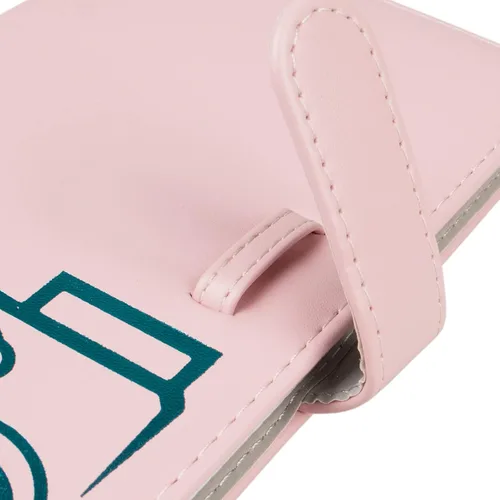 Vista 5 de Rieibi Mini álbum de fotos de 96 bolsillos, cartera de piel sintética para Fujifilm Instax Mini 11/8/9/7s/25/70/90, álbum de fotos colorido