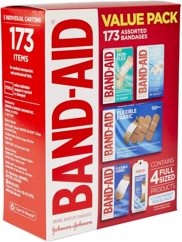 Vista 3 de Band-Aid Brand Active Lifestyles - Paquete variado de vendajes adhesivos (173 unidades)