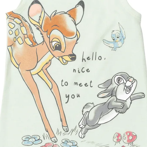 Vista 2 de Disney Classics Dumbo Bambi Marie Patch - Mameluco y diadema para bebés recién nacidos a niños pequeños