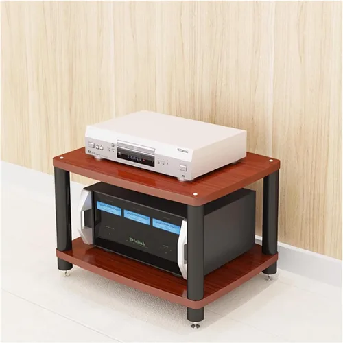 Vista 9 de Soporte para medios de audio y video, soporte de TV para juegos y estante estéreo, torre de audio, soporte para reproductor de grabaciones, pequeño