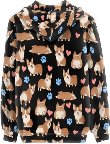 Vista 2 de Showudesigns XS-5XL Sudadera con capucha con cremallera para mujer