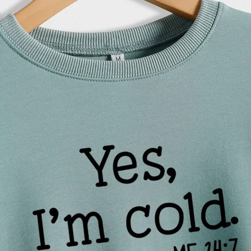 Vista 5 de Yes Im Cold Sweatshirt Women Yes I'm Cold Me 247 Sweatshirt for Women Casual Long Sleeve Pullover Tops
