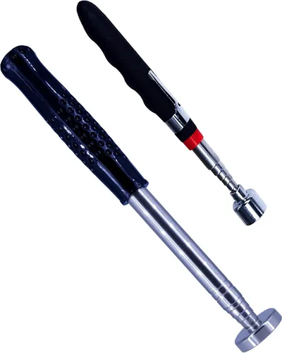 Vista 9 de Regalos para hombres, herramienta de recogida telescópica magnética de 20 libras para pequeñas herramientas de metal extensible de 7 a 31 pulgadas