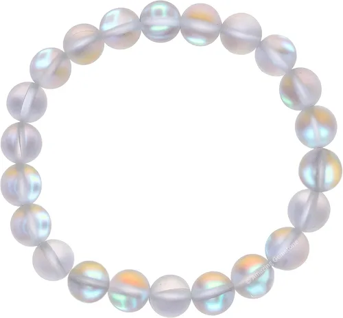 Vista 52 de Amazing Gemstone Crystal Bracelet for Women Men's Gifts - Protection Healing Crystal Bracelet - 8mm Gemstone Beaded Stretchable Bracelet Pulseras