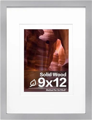 Vista 185 de Egofine - Portarretratos de 4 x 6 pulgadas, de madera maciza con plexiglás, para fotos de 3.5 x 5 con paspartú o de 4 x 6 sin paspartú, para colocar