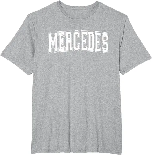Vista 73 de MERCEDES TX TEXAS USA - Camiseta deportiva vintage estilo Varsity, Negro, S