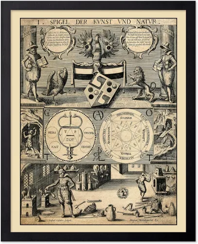 Vista 68 de Poster Master Póster astrológico clásico, impresión de ciencia vintage, regalo para artistas, amigos, el antiguo zodiaco de Egipto, rueda