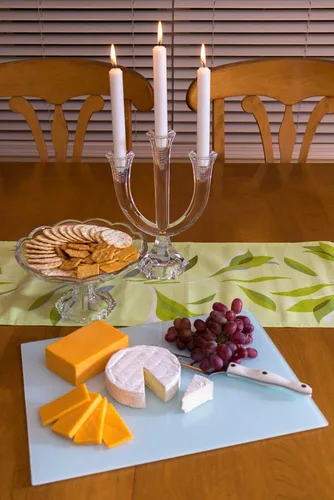 Vista 4 de Clever Chef - Tabla de cortar de cristal, antideslizante, resistente a la rotura, duradera, resistente a las manchas, apta para lavavajillas, 12 x